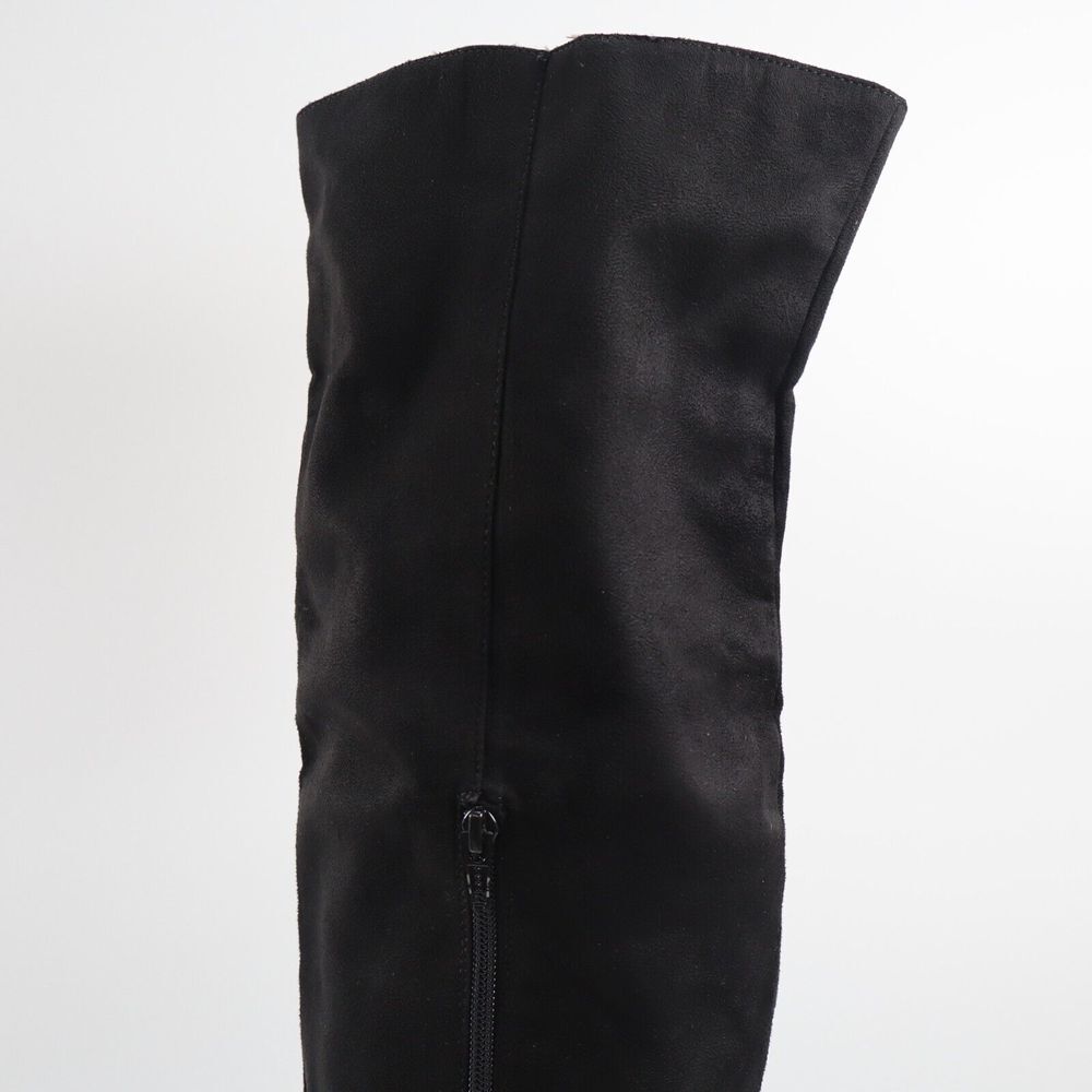 🔥NEW Seychelles Suede Over The Knee Block Heel Boots, Black 7.5US/37.5EU🔥 - Picture 8 of 9